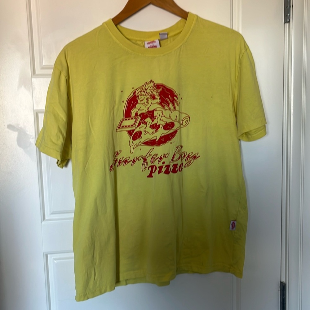 Stranger Things x Quicksilver Surfer Boy Pizza tee.